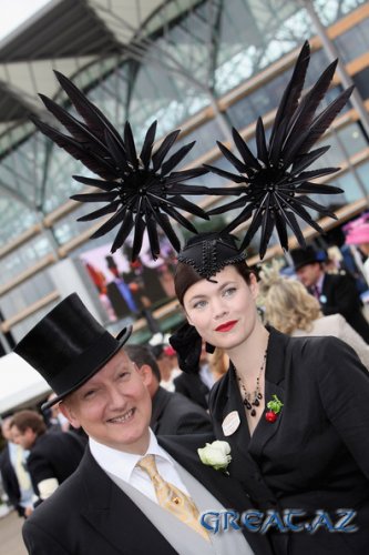 Необычные дамские шляпки на королевских скачках Royal Ascot