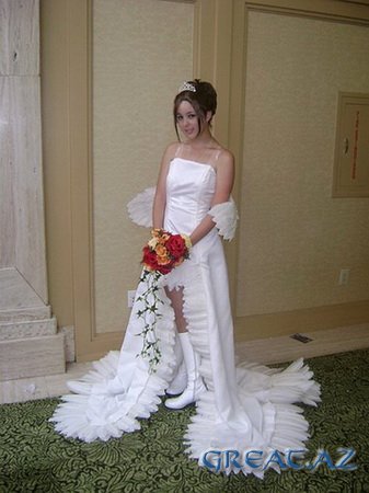 Необычные свадебные платья (15 Фото)
