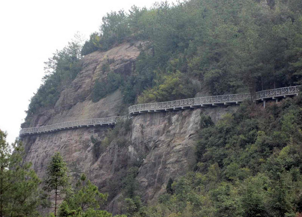 Самая длинная дорога вокруг горы Шифу в Китае