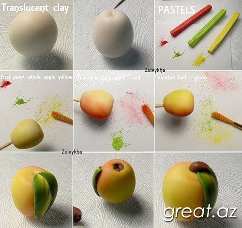 Как лепить фрукты и овощи из полимерной глины (ФОТО)