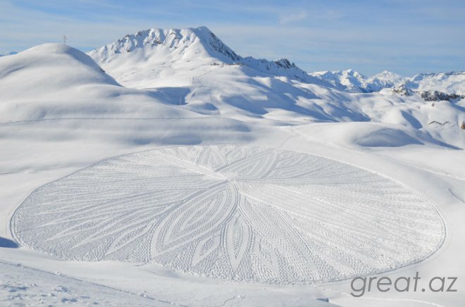 Кто оставляет волшебные узоры на снегу среди горных альпийских вершин (21 фото)