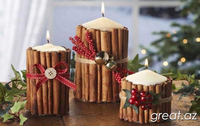 3 способа украсить свечи для новогоднего декора