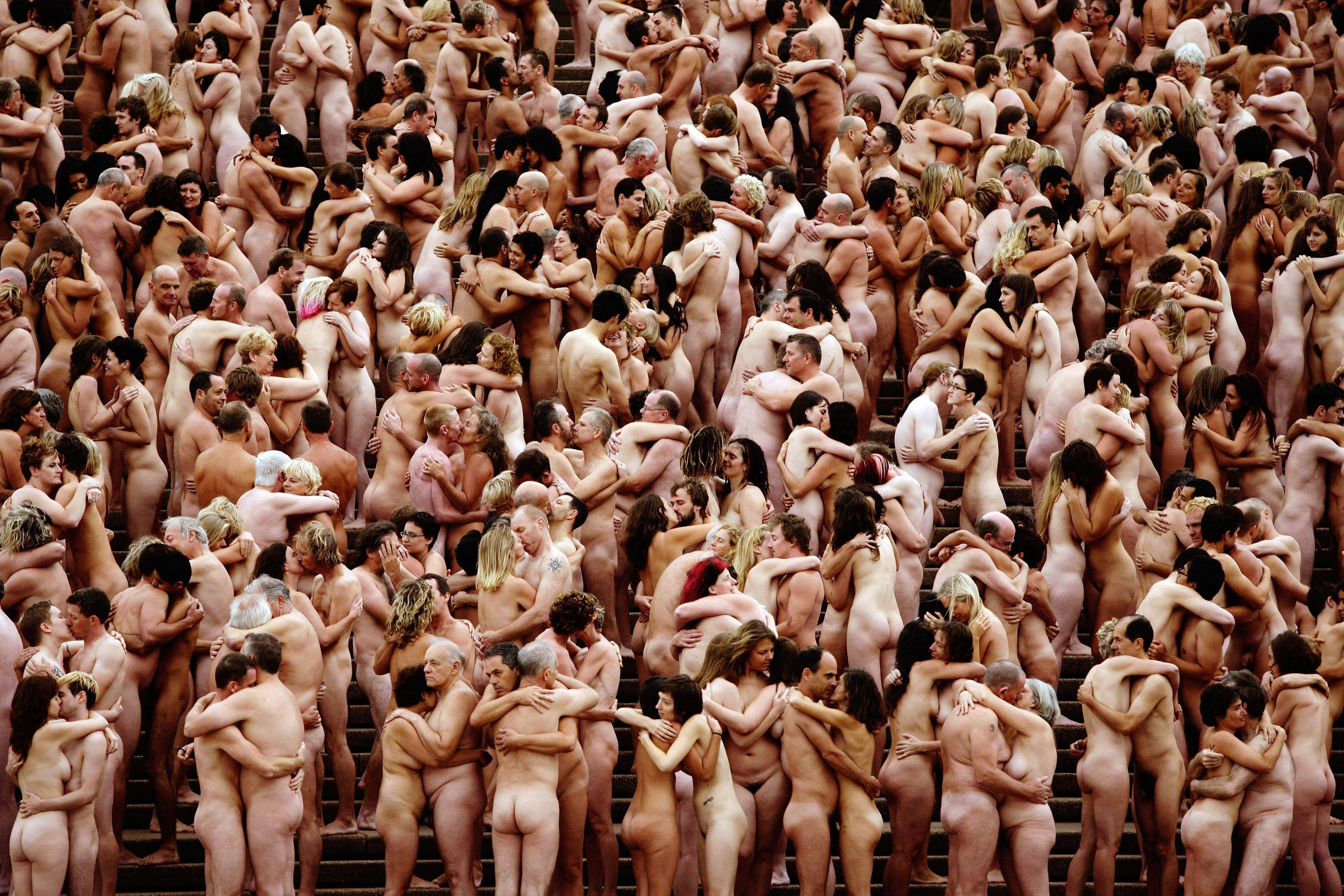 Aмериканский фотохудожник Spencer Tunick(Голый Флашмоб)