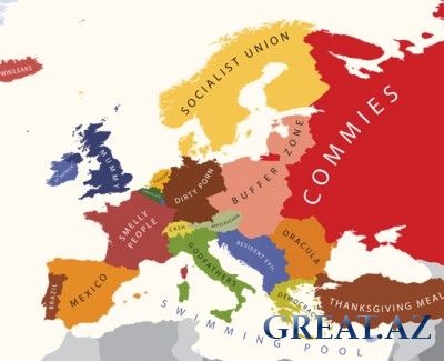 Как Европа видит США и наоборот (карта)