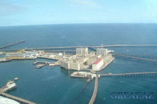 Нефтяные камни - город в открытом море Баку