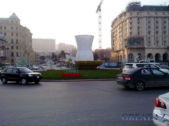 Город Баку накануне Новруза