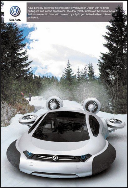 Автомобиль-катер на воздушной подушке: китайский проект Volkswagen Aqua