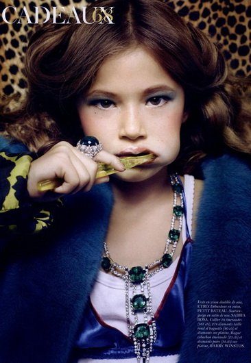 Маленькие девочки-модели в журнале Vogue