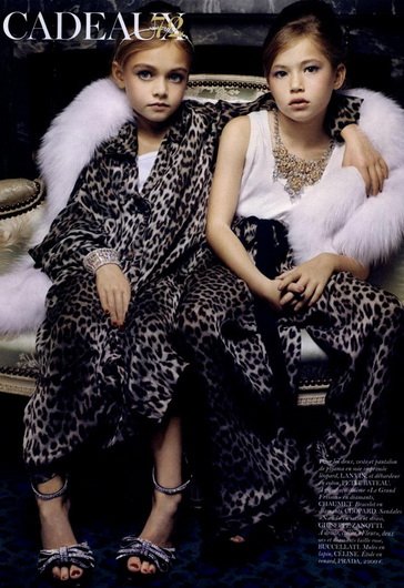 Маленькие девочки-модели в журнале Vogue