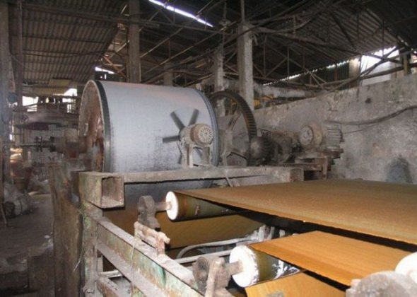 Завод туалетной бумаги в Китае