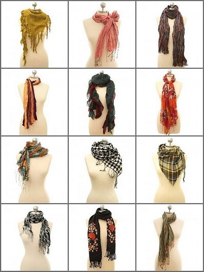 25 способов завязать шарф