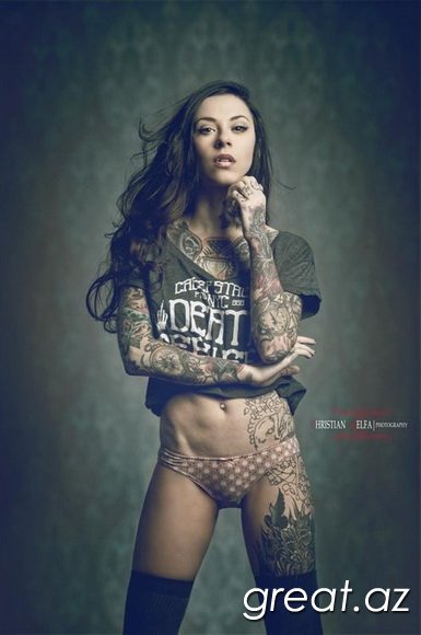 Красивые татуировки на стройных девушках (44 фото)