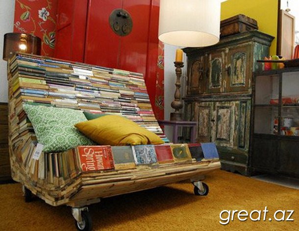 Самые креативные предметы мебели на книжную тематику (10 Фото)