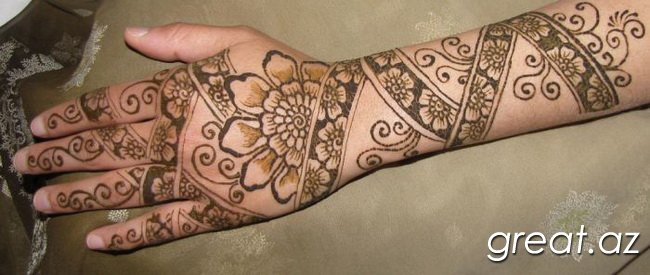 Красивые татуировки сделанные хной (47 фото)