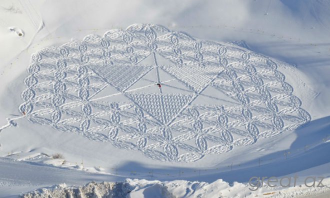 Кто оставляет волшебные узоры на снегу среди горных альпийских вершин (21 фото)