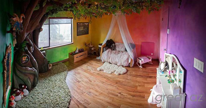 Любящий папа за 18 месяцев создал волшебное дерево в спальне дочери