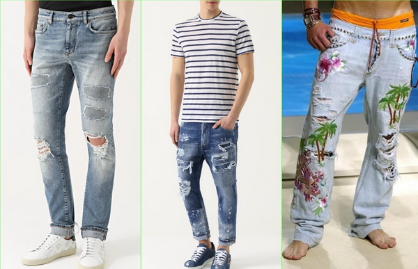 Модные мужские джинсы 2018