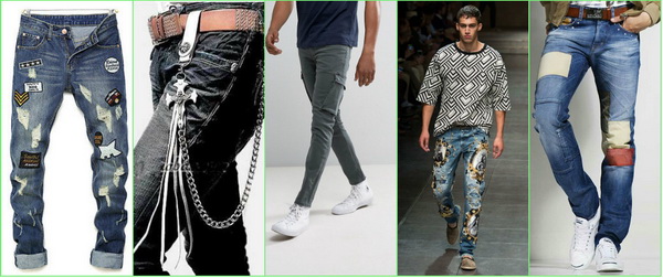 Модные мужские джинсы 2018