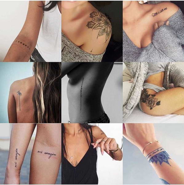 Qızlar üçün ən seksual tatuirovkaların seçməsi - FOTO