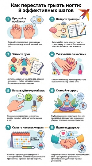 Как избавиться от привычки грызть ногти взрослому: Подробное руководство Как избавиться от привычки грызть ногти взрослому: Подробное руководство